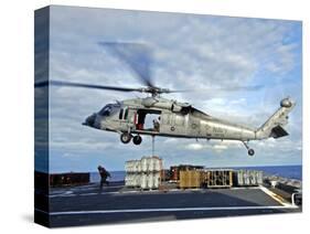 An MH-60s Seahawk Helicopter Prepares to Deliver Ammunition-Stocktrek Images-Stretched Canvas