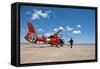 An Mh-65C Dolphin Helicopter of the U.S. Coast Guard-null-Framed Stretched Canvas