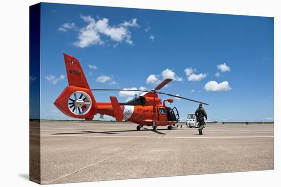 An Mh-65C Dolphin Helicopter of the U.S. Coast Guard-null-Stretched Canvas