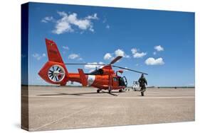 An Mh-65C Dolphin Helicopter of the U.S. Coast Guard-null-Stretched Canvas