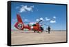 An Mh-65C Dolphin Helicopter of the U.S. Coast Guard-null-Framed Stretched Canvas