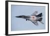 An Mig-29 Fulcrum of the Polish Air Force in Flight-null-Framed Photographic Print