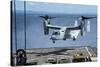 An MV-22 Osprey Lands on the Flight Deck of USS Germantown-null-Stretched Canvas