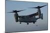 An MV-22 Osprey Prepares to Land on the Flight Deck of USS Anchorage-null-Mounted Photographic Print