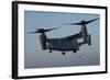 An MV-22 Osprey Prepares to Land on the Flight Deck of USS Anchorage-null-Framed Photographic Print