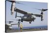 An MV-22 Osprey Takes Off from the Amphibious Assault Ship USS Kearsarge-null-Stretched Canvas