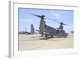 An MV-22 Osprey Taxiing at Marine Corps Air Station Miramar-null-Framed Photographic Print