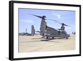 An MV-22 Osprey Taxiing at Marine Corps Air Station Miramar-null-Framed Photographic Print