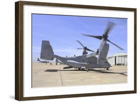 An MV-22 Osprey Taxiing at Marine Corps Air Station Miramar-null-Framed Photographic Print