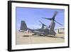 An MV-22 Osprey Taxiing at Marine Corps Air Station Miramar-null-Framed Photographic Print