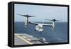 An MV-22B Osprey Lands Aboard the Amphibious Assault Ship USS Wasp-null-Framed Stretched Canvas