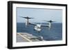 An MV-22B Osprey Lands Aboard the Amphibious Assault Ship USS Wasp-null-Framed Photographic Print