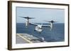 An MV-22B Osprey Lands Aboard the Amphibious Assault Ship USS Wasp-null-Framed Photographic Print