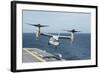 An MV-22B Osprey Lands Aboard the Amphibious Assault Ship USS Wasp-null-Framed Photographic Print