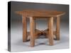 An Oak Hexagonal Library Table, Circa 1912-Dirk Van Erp-Stretched Canvas