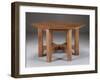 An Oak Hexagonal Library Table, Circa 1912-Dirk Van Erp-Framed Giclee Print