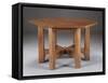 An Oak Hexagonal Library Table, Circa 1912-Dirk Van Erp-Framed Stretched Canvas