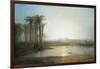 An Oasis Near the Pyramids, Egypt-Frederick Barry-Framed Giclee Print