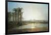 An Oasis Near the Pyramids, Egypt-Frederick Barry-Framed Giclee Print