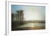 An Oasis Near the Pyramids, Egypt-Frederick Barry-Framed Giclee Print