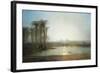 An Oasis Near the Pyramids, Egypt-Frederick Barry-Framed Giclee Print