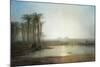 An Oasis Near the Pyramids, Egypt-Frederick Barry-Mounted Giclee Print