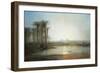 An Oasis Near the Pyramids, Egypt-Frederick Barry-Framed Giclee Print