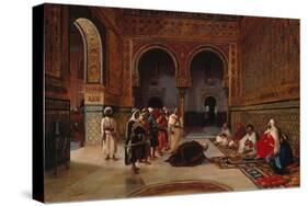 An Oath of Allegiance in the Hall of the Abencerrajes, Alhambra, Granada, 1879-Filippo Baratti-Stretched Canvas