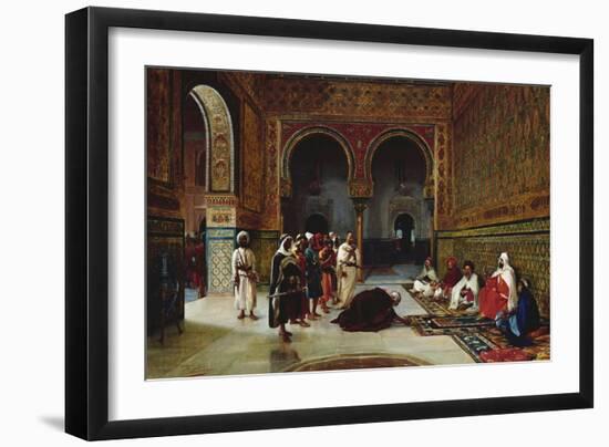 An Oath of Allegiance in the Hall of the Abencerrajes, Alhambra, Granada-Filippo Baratti-Framed Giclee Print