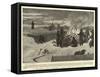 An Object-Lesson in Winter Campaigning, a Bivouac in the Snow of German Infantry-Robert Barnes-Framed Stretched Canvas