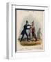 An Observant Policeman Apprehends a Pickpocket-Henry Heath-Framed Art Print