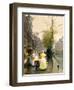 An October Morning in Amsterdam, C1895-Hans Hermann-Framed Giclee Print