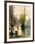 An October Morning in Amsterdam, C1895-Hans Hermann-Framed Giclee Print