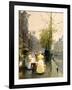 An October Morning in Amsterdam, C1895-Hans Hermann-Framed Giclee Print