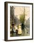 An October Morning in Amsterdam, C1895-Hans Hermann-Framed Giclee Print