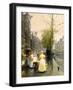 An October Morning in Amsterdam, C1895-Hans Hermann-Framed Giclee Print