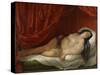 An Odalisque in Red Interior, Early 19th C-Natale Schiavoni-Stretched Canvas