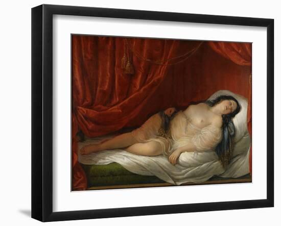 An Odalisque in Red Interior, Early 19th C-Natale Schiavoni-Framed Giclee Print