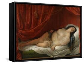 An Odalisque in Red Interior, Early 19th C-Natale Schiavoni-Framed Stretched Canvas