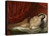 An Odalisque in Red Interior, Early 19th C-Natale Schiavoni-Stretched Canvas