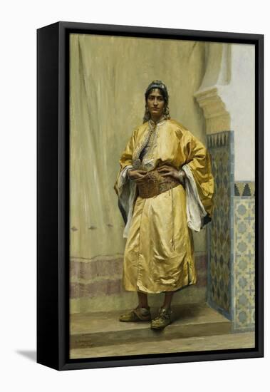 An Odalisque-Georges Bretegnier-Framed Stretched Canvas