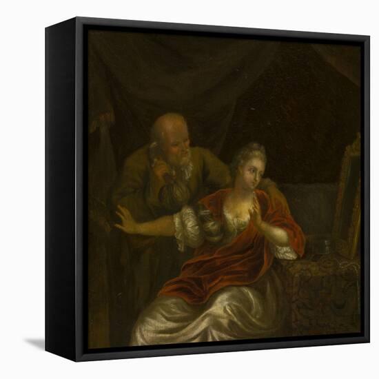 An Offer Rejected-Godfried Schalken or Schalcken-Framed Stretched Canvas