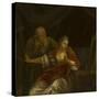 An Offer Rejected-Godfried Schalken or Schalcken-Stretched Canvas