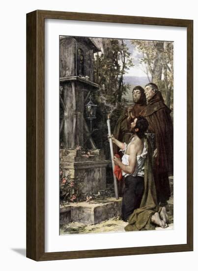 An Offering, 1889-Theobald Chartran-Framed Giclee Print