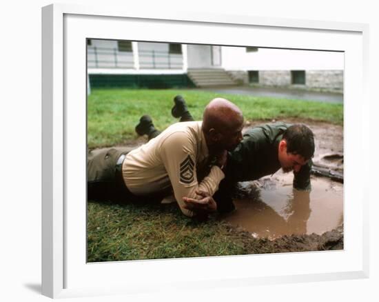 An Officer And A Gentleman, Louis Gossett, Richard Gere, 1982-null-Framed Photo