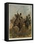 An Officer and a Trumpeter of the 20th Hussars, Review Order-John Charlton-Framed Stretched Canvas