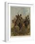 An Officer and a Trumpeter of the 20th Hussars, Review Order-John Charlton-Framed Giclee Print