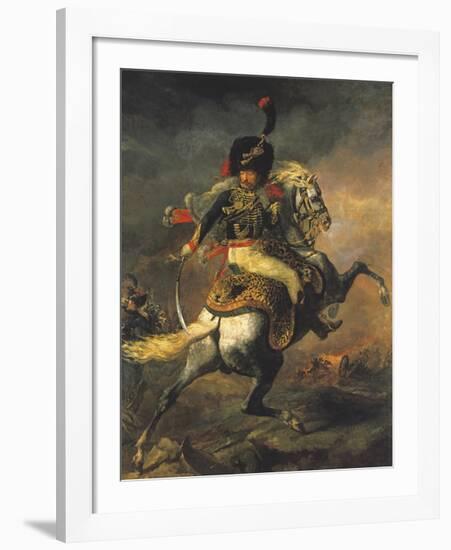 An Officer of the Imperial Guard-Theodore Gericault-Framed Premium Giclee Print