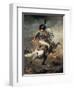 An Officer of the Imperial Horse Guards Charging-Théodore Géricault-Framed Giclee Print