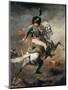 An Officer of the Imperial Horse Guards Charging-Théodore Géricault-Mounted Giclee Print